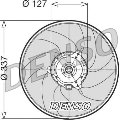 Denso DER21004 - Вентилятор, охлаждение двигателя autosila-amz.com