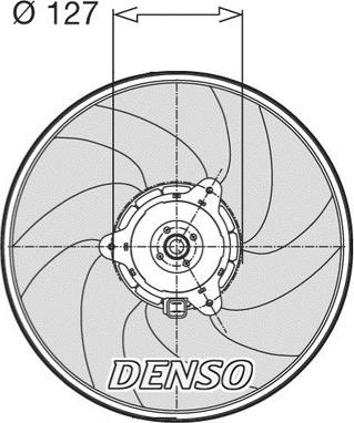 Denso DER21003 - Вентилятор, охлаждение двигателя autosila-amz.com