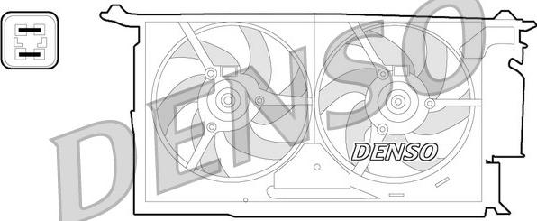 Denso DER21018 - Вентилятор, охлаждение двигателя autosila-amz.com