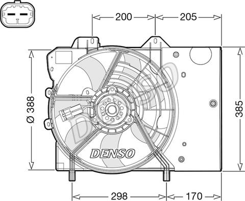 Denso DER21024 - Вентилятор, охлаждение двигателя autosila-amz.com