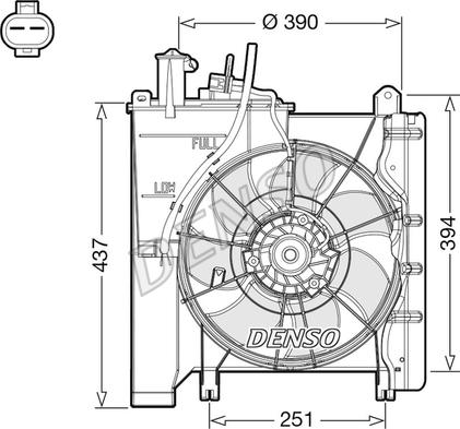 Denso DER21023 - Вентилятор, охлаждение двигателя autosila-amz.com