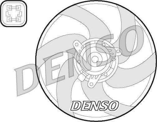 Denso DER21022 - Вентилятор, охлаждение двигателя autosila-amz.com