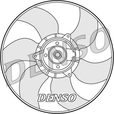 Denso DER23001 - Вентилятор, охлаждение двигателя autosila-amz.com