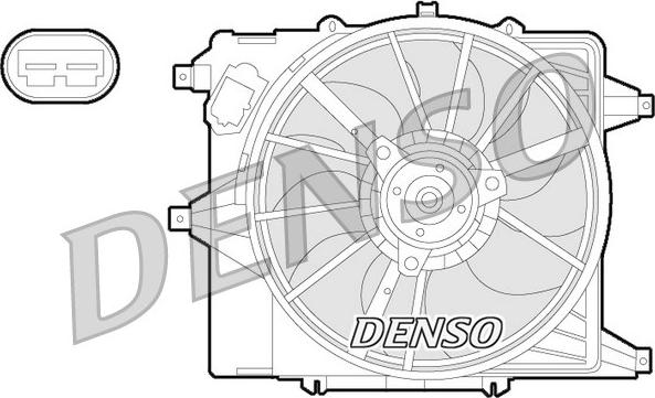 Denso DER23003 - Вентилятор радиатора autosila-amz.com