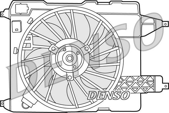 Denso DER23002 - Вентилятор, охлаждение двигателя autosila-amz.com