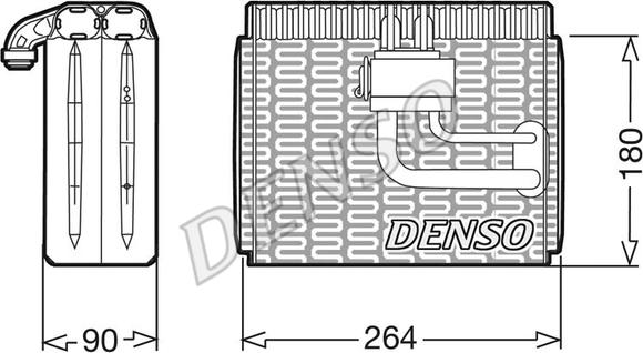 Denso DEV09004 - Испаритель, кондиционер autosila-amz.com