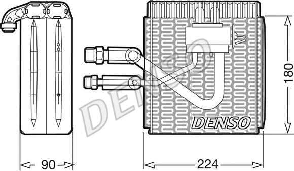 Denso DEV09005 - Испаритель, кондиционер autosila-amz.com