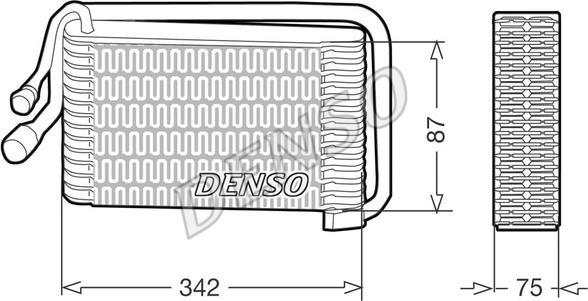 Denso DEV09001 - Испаритель, кондиционер autosila-amz.com
