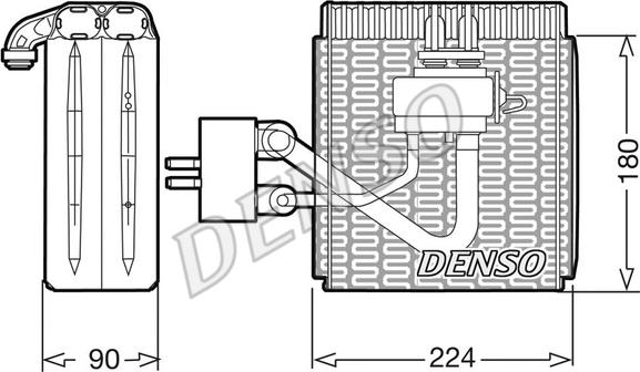 Denso DEV09002 - Испаритель, кондиционер autosila-amz.com