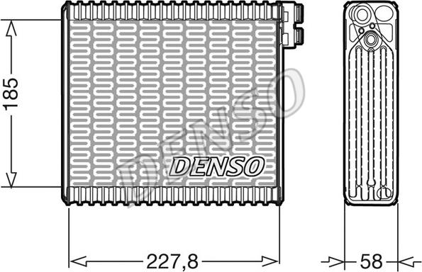 Denso DEV09011 - Испаритель, кондиционер autosila-amz.com