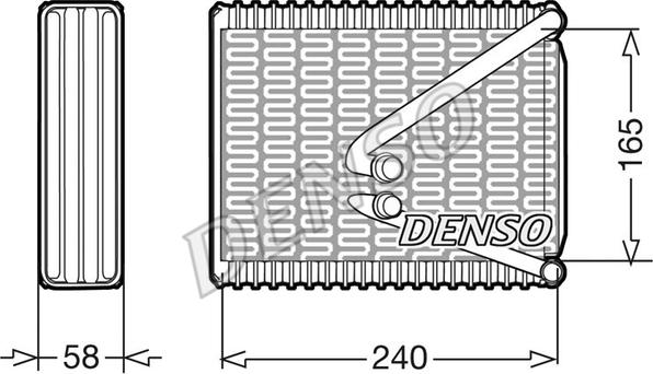 Denso DEV09017 - Испаритель, кондиционер autosila-amz.com