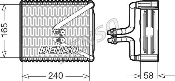 Denso DEV09080 - Испаритель, кондиционер autosila-amz.com