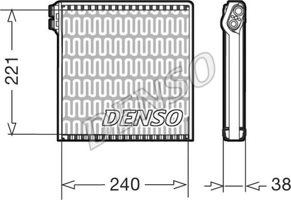 Denso DEV09102 - Испаритель, кондиционер autosila-amz.com