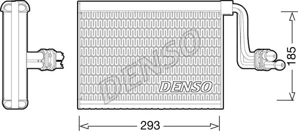 Denso DEV05002 - Испаритель, кондиционер autosila-amz.com