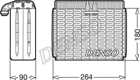 Denso DEV01002 - Испаритель, кондиционер autosila-amz.com