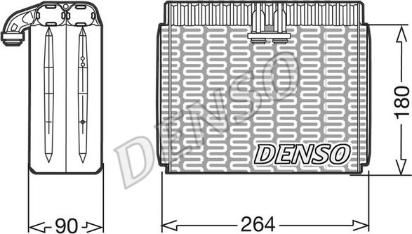 Denso DEV01010 - Испаритель, кондиционер autosila-amz.com