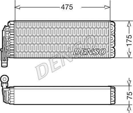Denso DEV12003 - Испаритель, кондиционер autosila-amz.com