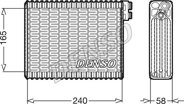 Denso DEV21004 - Испаритель, кондиционер autosila-amz.com
