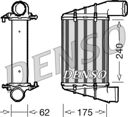 Denso DIT02001 - Интеркулер, теплообменник турбины autosila-amz.com