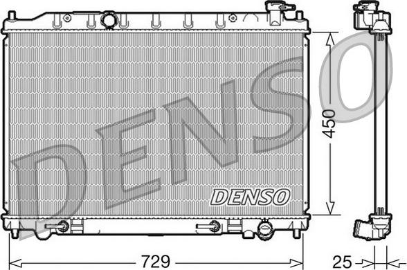 Denso DRM46029 - Радиатор, охлаждение двигателя autosila-amz.com