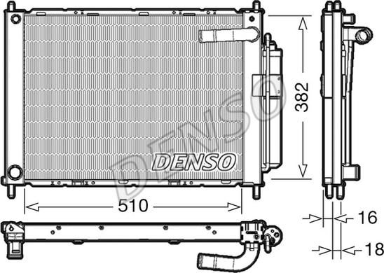 Denso DRM46101 - Модуль охлаждения autosila-amz.com