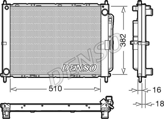 Denso DRM46102 - Модуль охлаждения autosila-amz.com