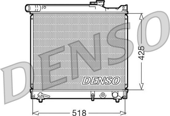Denso DRM47012 - Радиатор, охлаждение двигателя autosila-amz.com