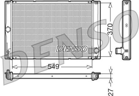 Denso DRM50023 - Радиатор, охлаждение двигателя autosila-amz.com