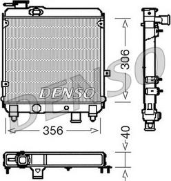 Denso DRM09081 - Радиатор, охлаждение двигателя autosila-amz.com