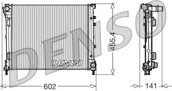 Denso DRM09160 - Радиатор, охлаждение двигателя autosila-amz.com