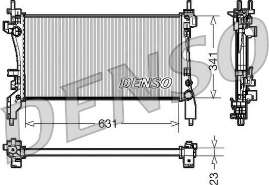 Denso DRM09172 - Радиатор autosila-amz.com