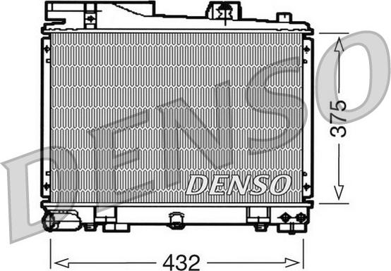 Denso DRM05034 - Радиатор, охлаждение двигателя autosila-amz.com