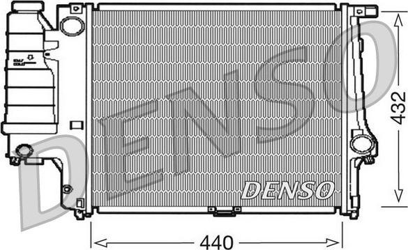 Denso DRM05037 - Радиатор, охлаждение двигателя autosila-amz.com