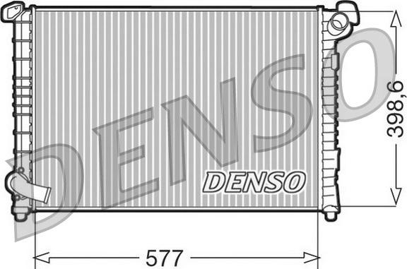 Denso DRM05101 - Радиатор, охлаждение двигателя autosila-amz.com
