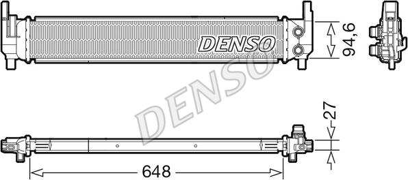 Denso DRM02042 - Радиатор, охлаждение двигателя autosila-amz.com