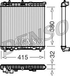 Denso DRM07011 - Радиатор, охлаждение двигателя autosila-amz.com