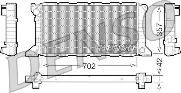 Denso DRM10099 - Радиатор, охлаждение двигателя autosila-amz.com