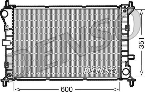 Denso DRM10051 - Радиатор, охлаждение двигателя autosila-amz.com