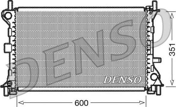 Denso DRM10052 - радиатор системы охлаждения!\\ Ford Focus 2.0 16V/1.8TD 98> autosila-amz.com
