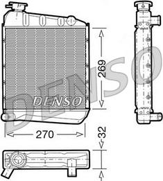 Denso DRM24031 - Радиатор, охлаждение двигателя autosila-amz.com