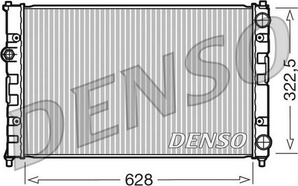 Denso DRM26009 - Радиатор, охлаждение двигателя autosila-amz.com