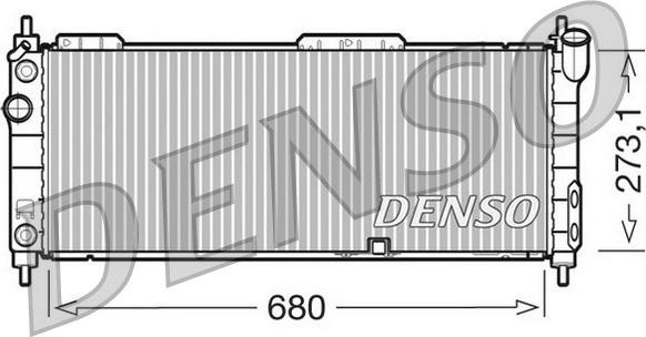 Denso DRM20043 - Радиатор, охлаждение двигателя autosila-amz.com