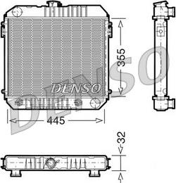 Denso DRM20002 - Радиатор, охлаждение двигателя autosila-amz.com