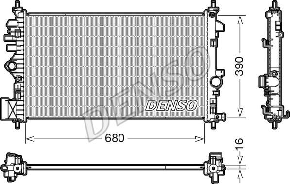 Denso DRM20110 - Радиатор, охлаждение двигателя autosila-amz.com