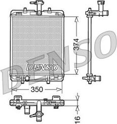Denso DRM21602 - Радиатор охлажд. PSA C1 107 AC autosila-amz.com