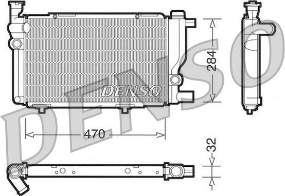 Denso DRM21013 - Радиатор, охлаждение двигателя autosila-amz.com