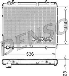 Denso DRM21035 - Радиатор, охлаждение двигателя autosila-amz.com
