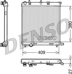 Denso DRM21026 - Радиатор, охлаждение двигателя autosila-amz.com