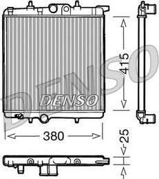 Denso DRM21020 - Радиатор, охлаждение двигателя autosila-amz.com