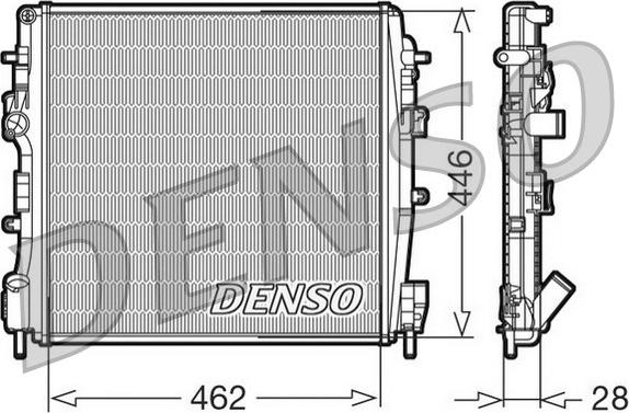 Denso DRM23018 - Радиатор, охлаждение двигателя autosila-amz.com